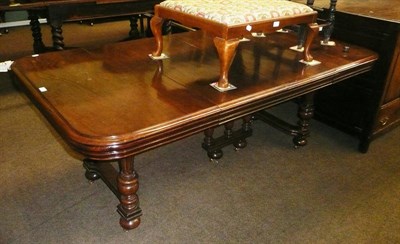 Lot 477 - 19th century French walnut extending dining table