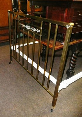 Lot 484 - Brass bedstead