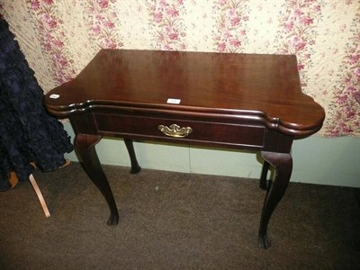 Lot 502 - George III mahogany card table