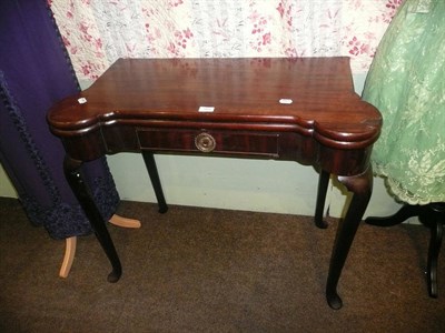 Lot 503 - George II mahogany card table