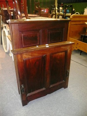 Lot 590 - Two pairs of panelled mahogany bed ends