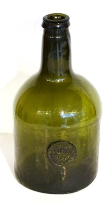 Lot 24 - A Sealed Green Glass Wine Bottle, late 18th century, inscribed WATSON ESQ BILTON PARK, 23cm high