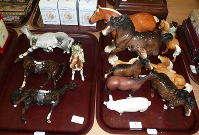 Lot 4 - Thirteen assorted Beswick animals (all a.f.)