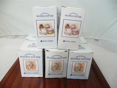 Lot 7 - Ten Royal Albert Beatrix Potter figures, boxed