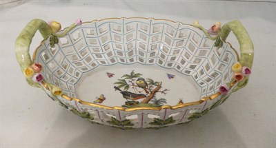Lot 26 - A herend porcelain basket