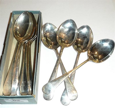 Lot 82 - Quantity of silver spoons, 21oz approximately