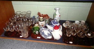 Lot 122 - Quantity of china, glass, Imari plates etc