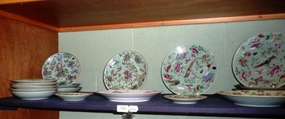 Lot 124 - A quantity of Chinese famille rose plates