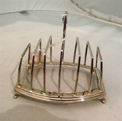 Lot 150 - Silver toast rack