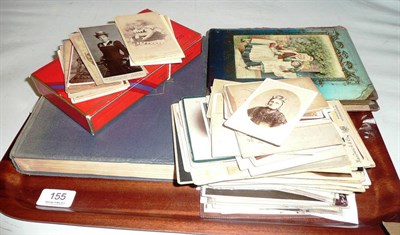 Lot 155 - Assorted ephemera including postcards and stamps, etc