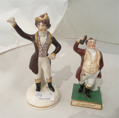 Lot 159 - Two 19th century porcelain figures