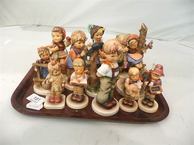 Lot 181 - Twelve assorted Hummel figural groups