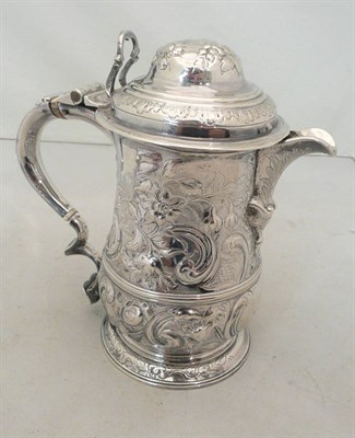 Lot 209 - Silver jug (converted from a tankard)