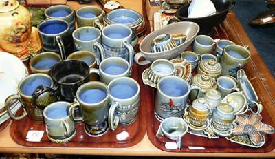 Lot 252 - Three trays of assorted Irish Pottery, Hornsey etc