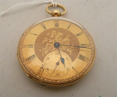 Lot 288 - An open-faced pocket watch