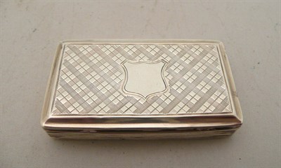 Lot 289 - A Victorian silver snuff box