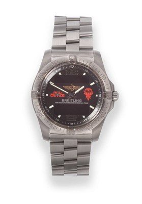 Lot 172 - A Titanium Aerospace Red Devils Limited Edition Wristwatch, signed Breitling, Red Devils, The...