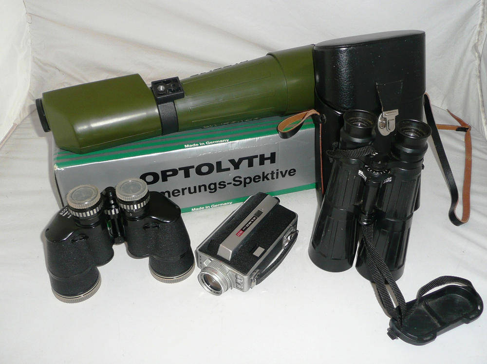 Lot 1030 - Two Cased Pairs of Binoculars - Zeiss Dialyt 8x56B & Boots 10x50; An Optolyth Spotters TBG 80...