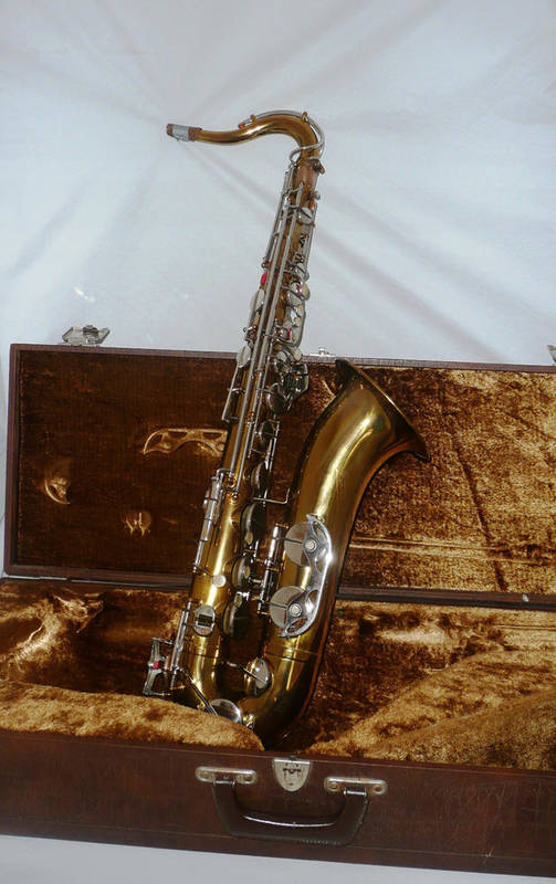Lot 1130 - A Brass Selmer 'Pennsylvania' Tenor Saxophone, with chrome and mother of pearl keys, in a plush...