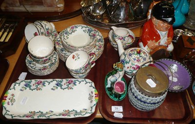 Lot 39 - Royal Worcester bowl, Royal Caulden part tea service, Huntsman toby jug, Doulton LambertH stoneware