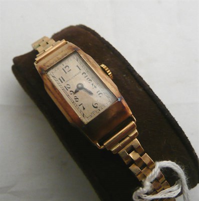 Lot 73 - A 9ct gold ladies watch in a Vintage Omega box
