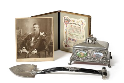 Lot 460 - Barnsley Interest: A Group of Silver, Silver Plate and Ephemera Relating to The Worshipful Mayor of