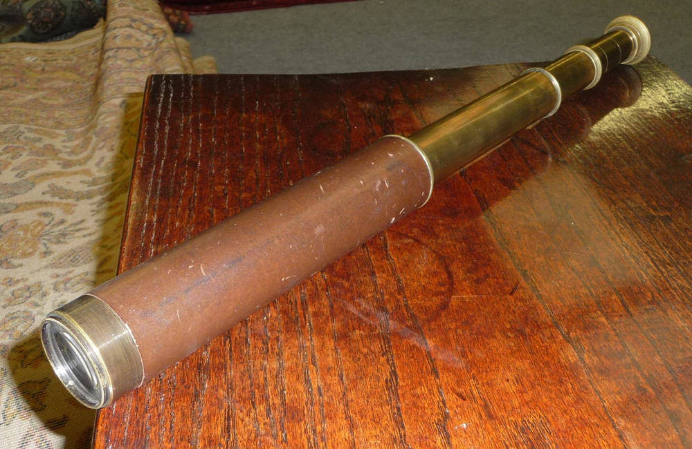 Lot 1029 - A 1 3/4-Inch Brass Four Draw Telescope by Broadhurst Clarkson & Co.Ltd. 63 Farringdon Road, London