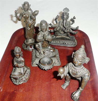 Lot 9 - Five Indian and Eastern figures