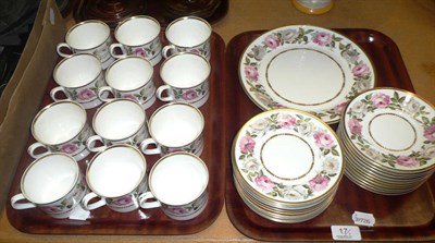Lot 17 - A Royal Worcester 'Royal Garden' tea service