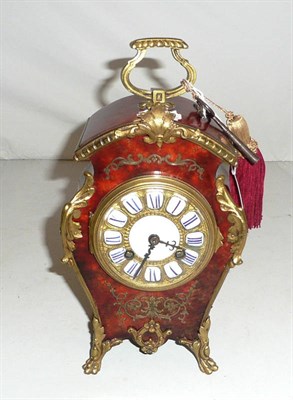 Lot 24 - Boulle clock (with key)