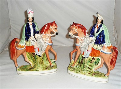 Lot 37 - A pair of Staffordshire groups