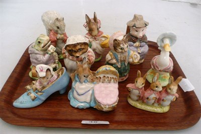 Lot 48 - Ten Beswick Beatrix Potter figures