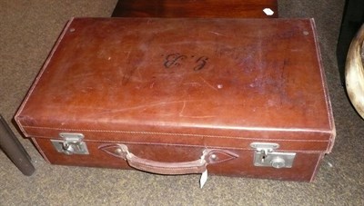 Lot 58 - A leather gentleman's travel case