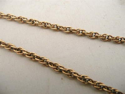 Lot 95 - A 9ct gold fancy link necklet