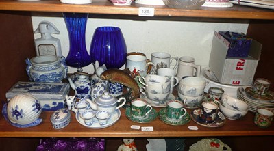 Lot 125 - Assorted ceramics and decorative ceramics including Royal Crown Derby tankard painted with a...