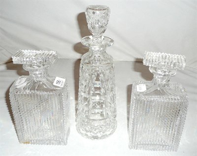 Lot 156 - Three decanters and stoppers