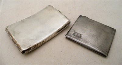 Lot 175 - Two silver cigarette cases, 10oz
