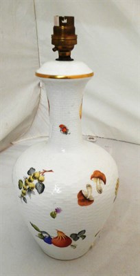 Lot 189 - A Herrend Porcelain lamp base