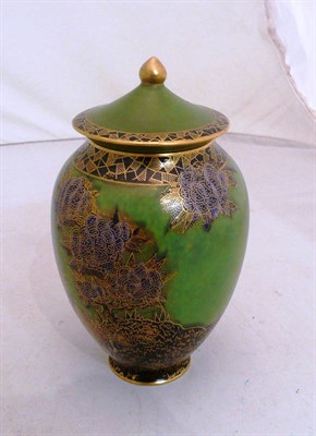 Lot 200 - Crown Devon vase and cover