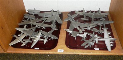 Lot 245 - Twenty four 'Danbury Mint' model aircraft and a print