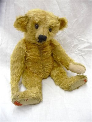 Lot 1030 - Circa 1910 Steiff Jointed Teddy Bear with boot button eyes, central seam to his head and body,...