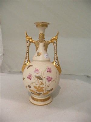 Lot 162 - Royal Worcester twin handled vase