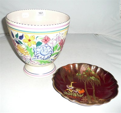 Lot 167 - Poole jardiniere and a Carlton ware dish