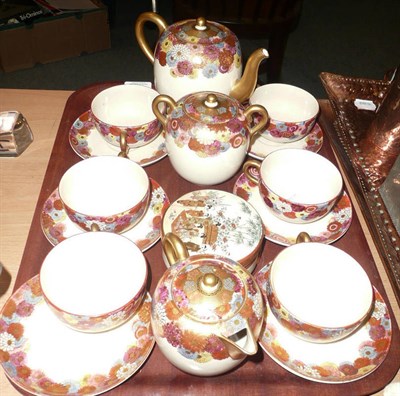 Lot 172 - A Satsuma tea service