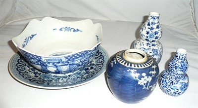 Lot 179 - Three Chinese vases, a bowl and a charger