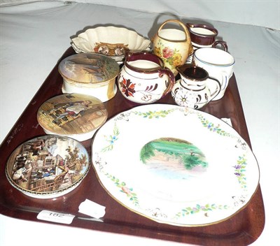 Lot 182 - Three pot lids, Royal Worcester, etc