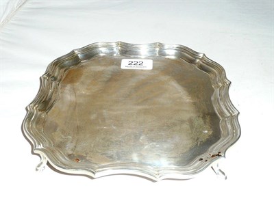 Lot 222 - A silver salver, Birmingham assay