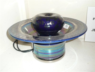 Lot 262 - Tobias Harrison lustre pottery water fountain