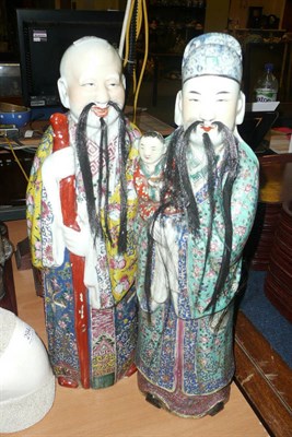 Lot 297 - Pair of Chinese famille rose figures, circa 1920