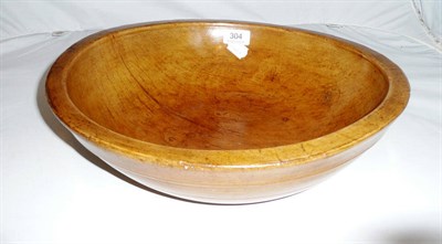 Lot 304 - 19th century sycamore bowl